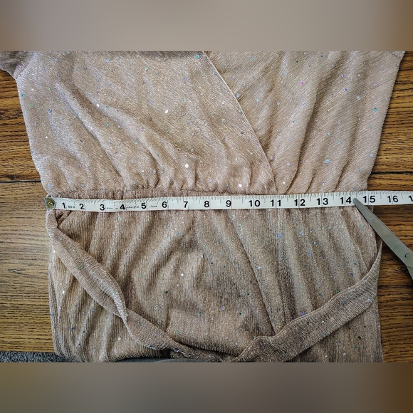 Baltic Born Shimmering Gold Maxi Dress - Picture 9 of 16